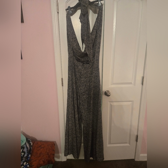 Michael Kors Collection Mini Cheetah Organic Silk Crepe De Chine Jumpsuit - Picture 5 of 11